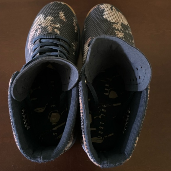 NoBull Dark Floral High Top Trainer - Picture 4 of 8